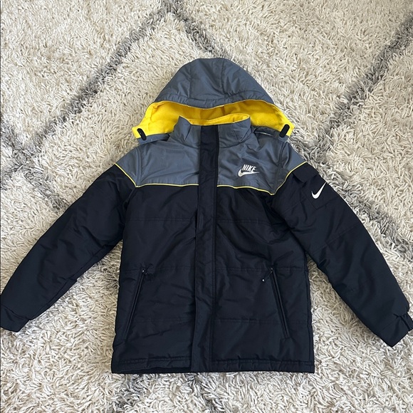 Nike Jacket Black Gray Yellow - Picture 2 of 11